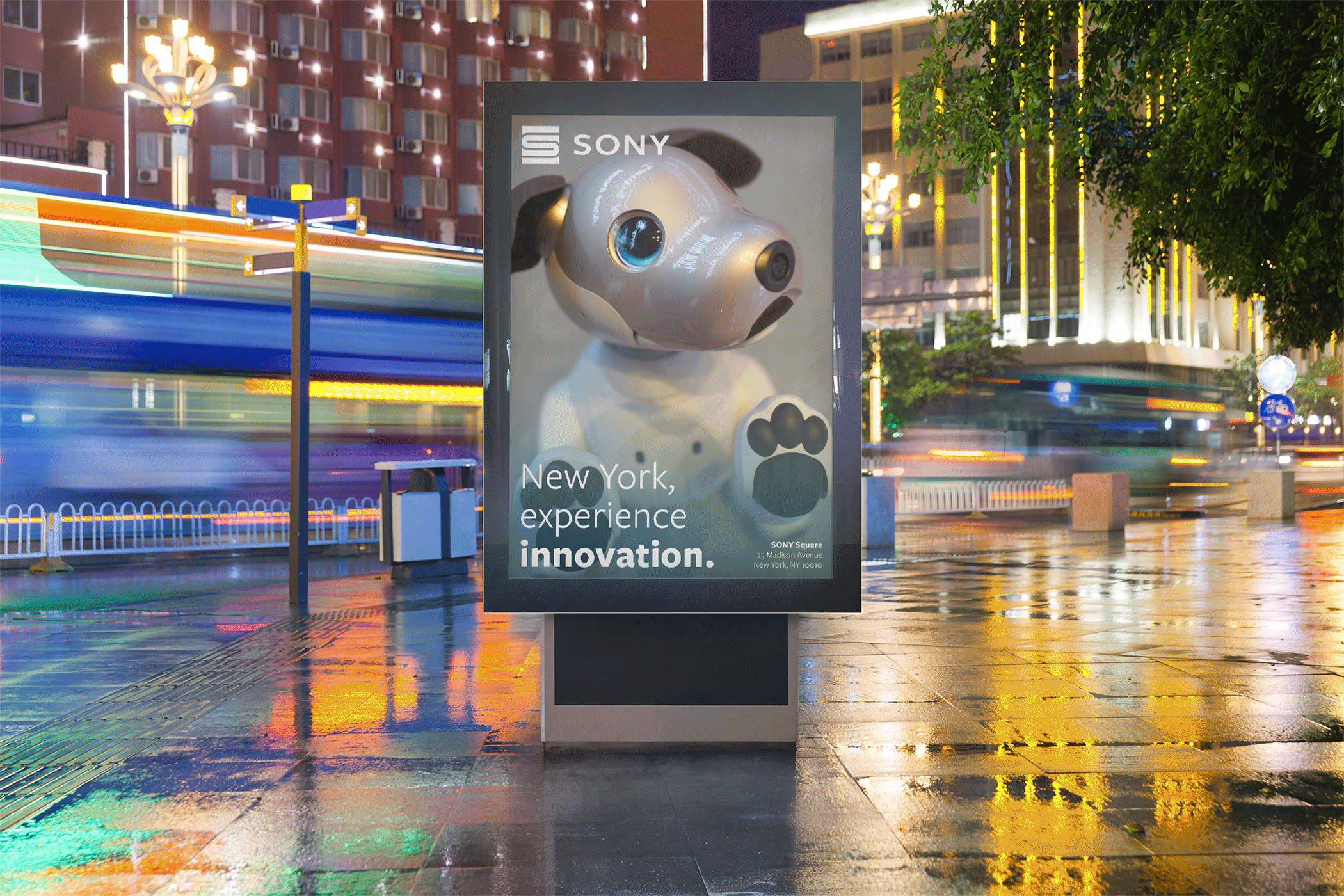 Sony innovation billboard