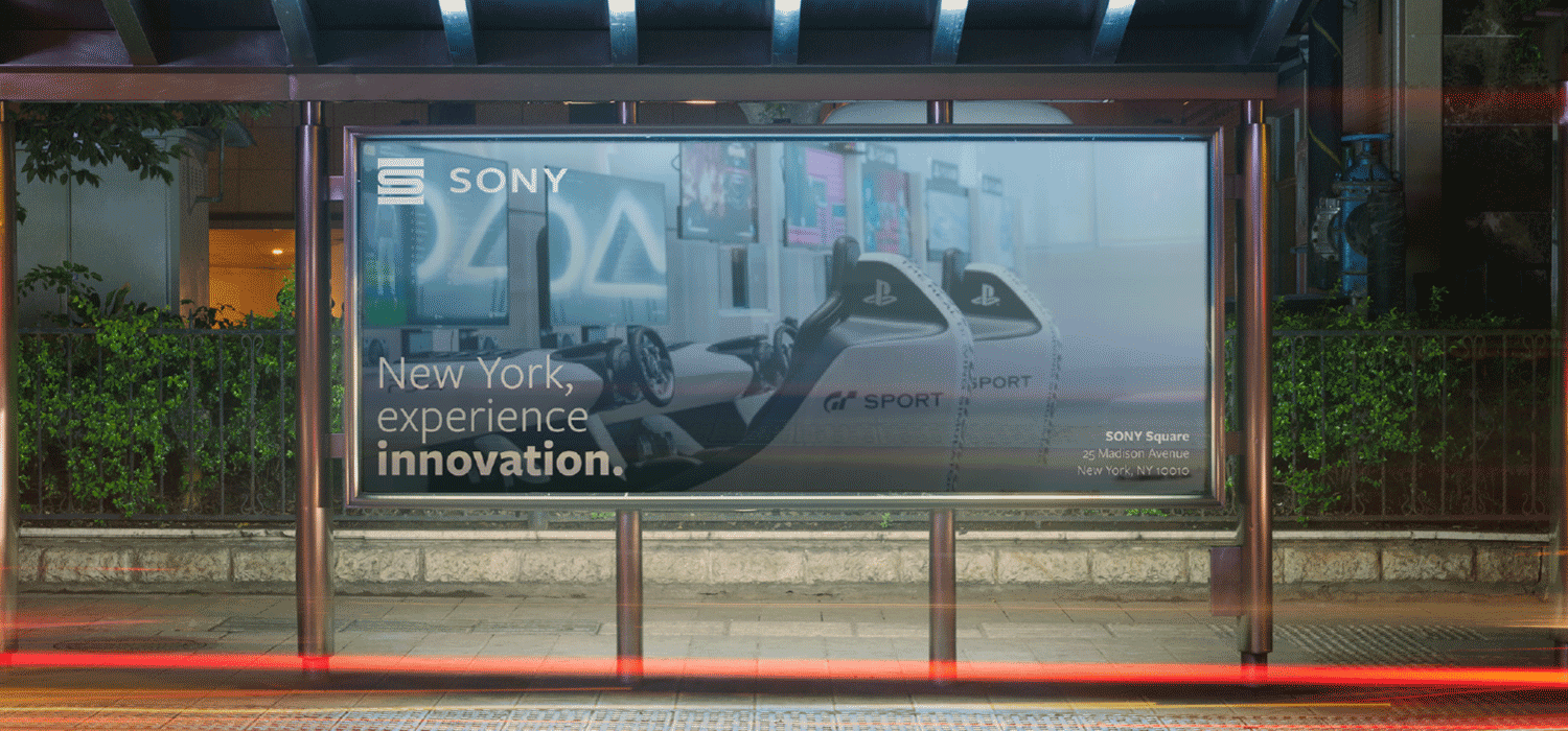 Sony innovation billboard